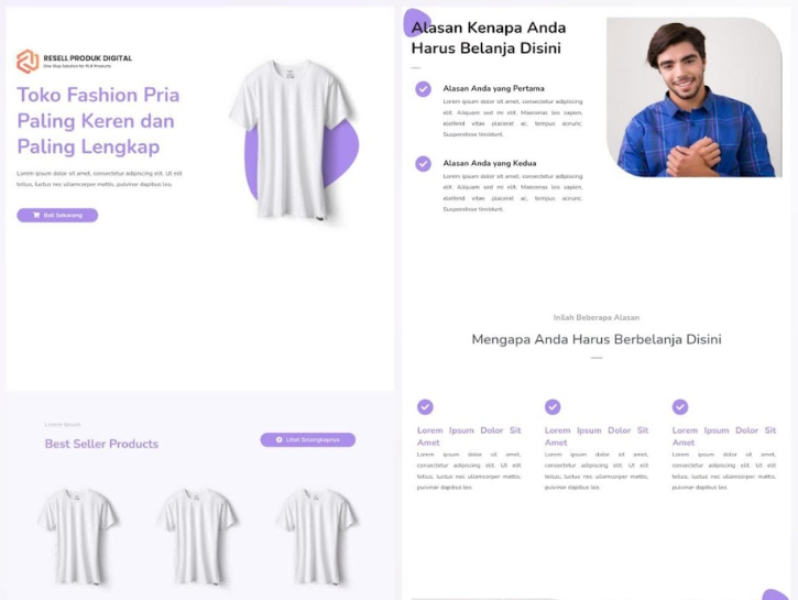 TEMPLATE LANDING PAGE UNTUK FASHION