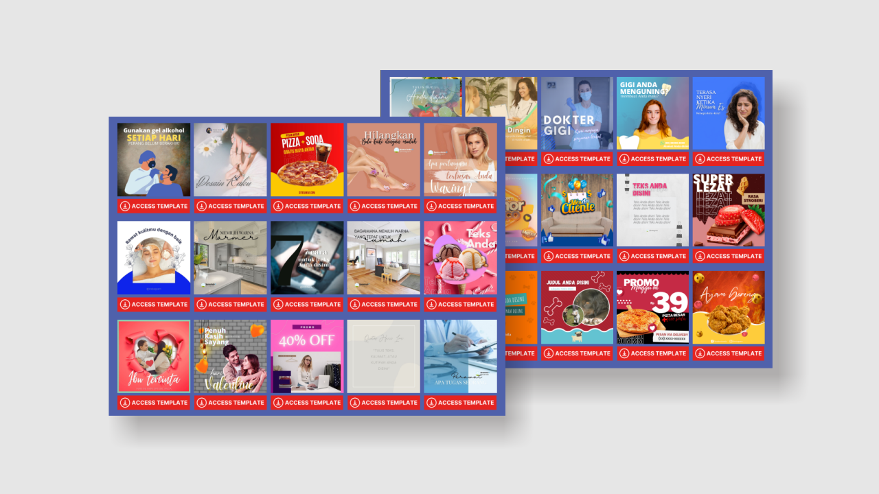 TEMPLATE CANVA FEEDS INSTAGRAM