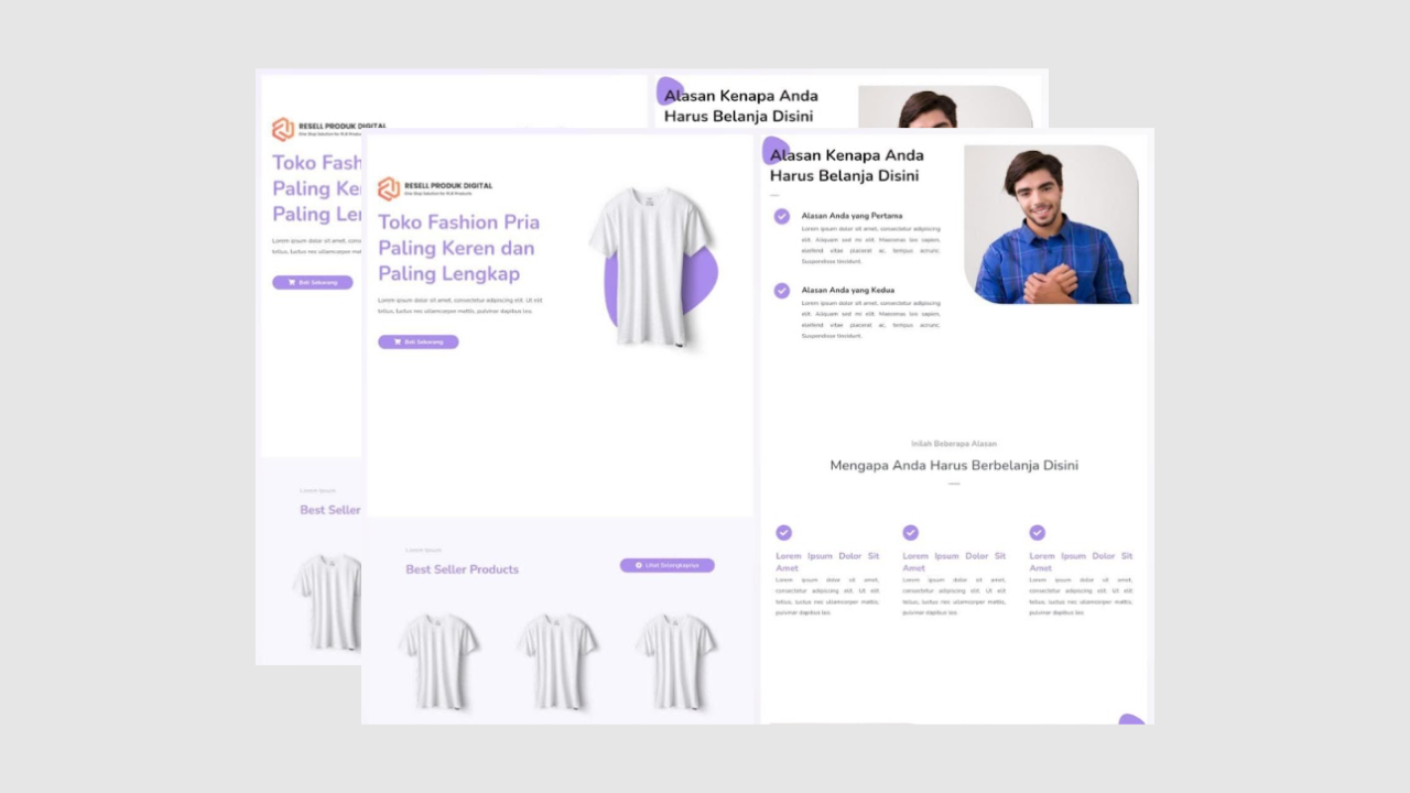 TEMPLATE LANDING PAGE UNTUK FASHION