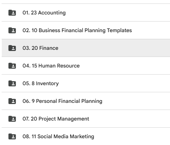 110+ Financial Template Excel