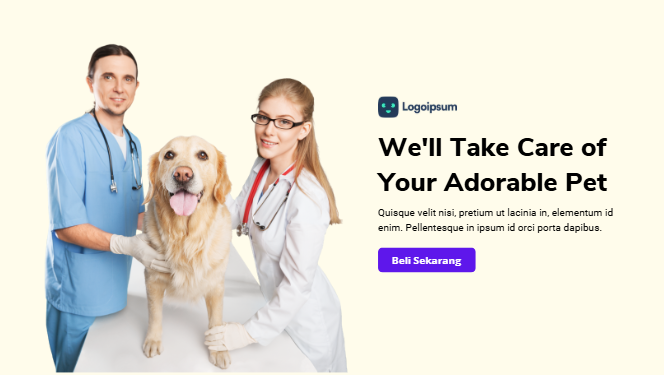 15 Pets Care Landing Page
