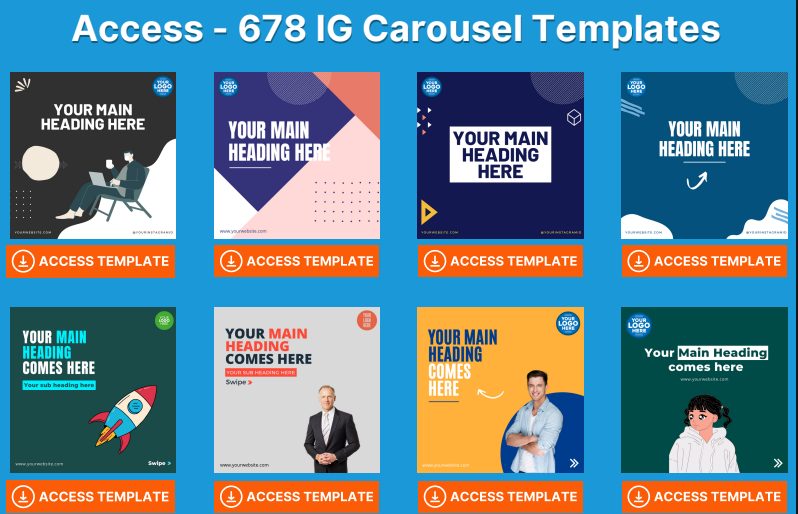678 IG Carousel Templates