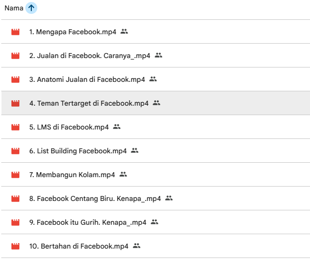Facebook Class 2024